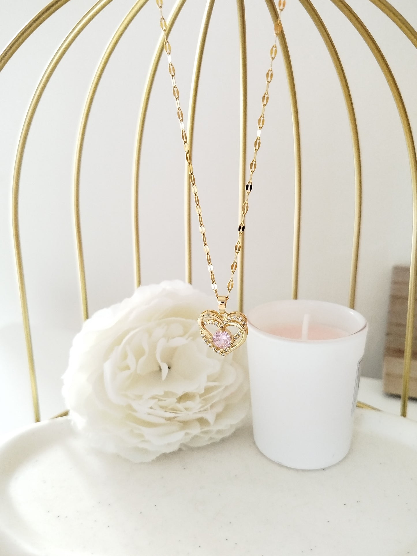 COLLIERS AMOUR ENTRELACÉS COEUR