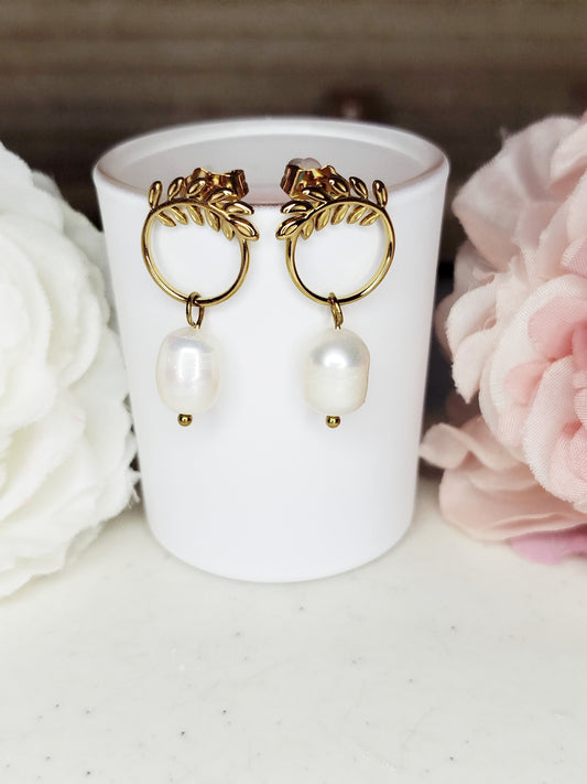 BOUCLES D'OREILLES FUSHIA