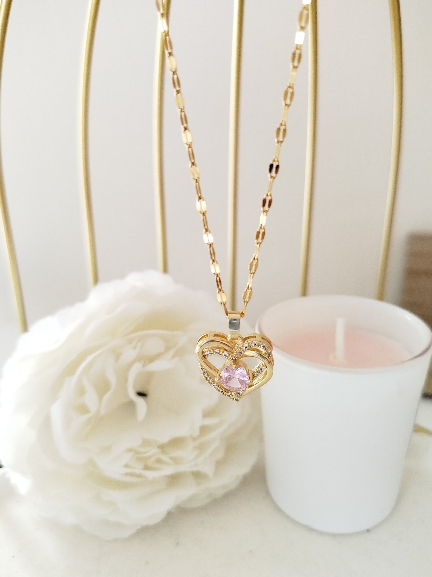 COLLIERS AMOUR ENTRELACÉS COEUR